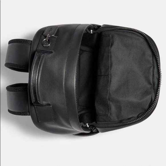 Coach Edge Backpack black leather NWT - Picture 3 of 6